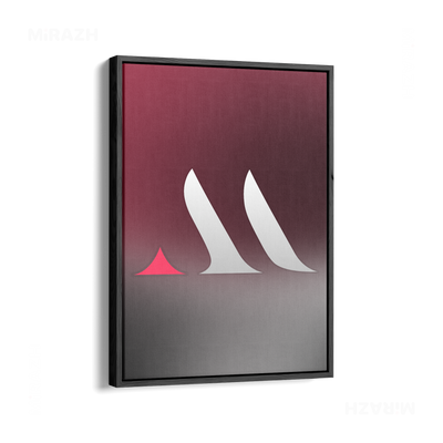 MiRAZHMark Framed Canvas 01 Black Wood
