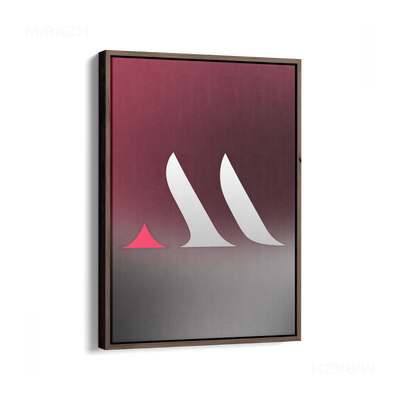 MiRAZHMark Framed Canvas 01 Dark Wood