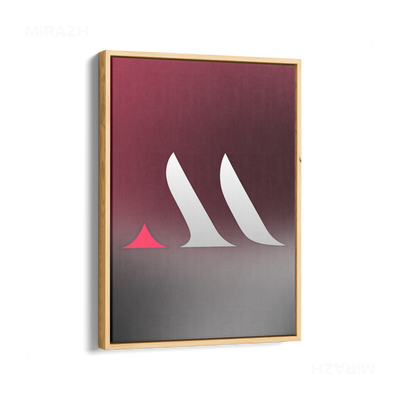 MiRAZHMark Framed Canvas 01 Natural Wood