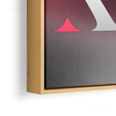 MiRAZHMark Framed Canvas 02 Natural Wood