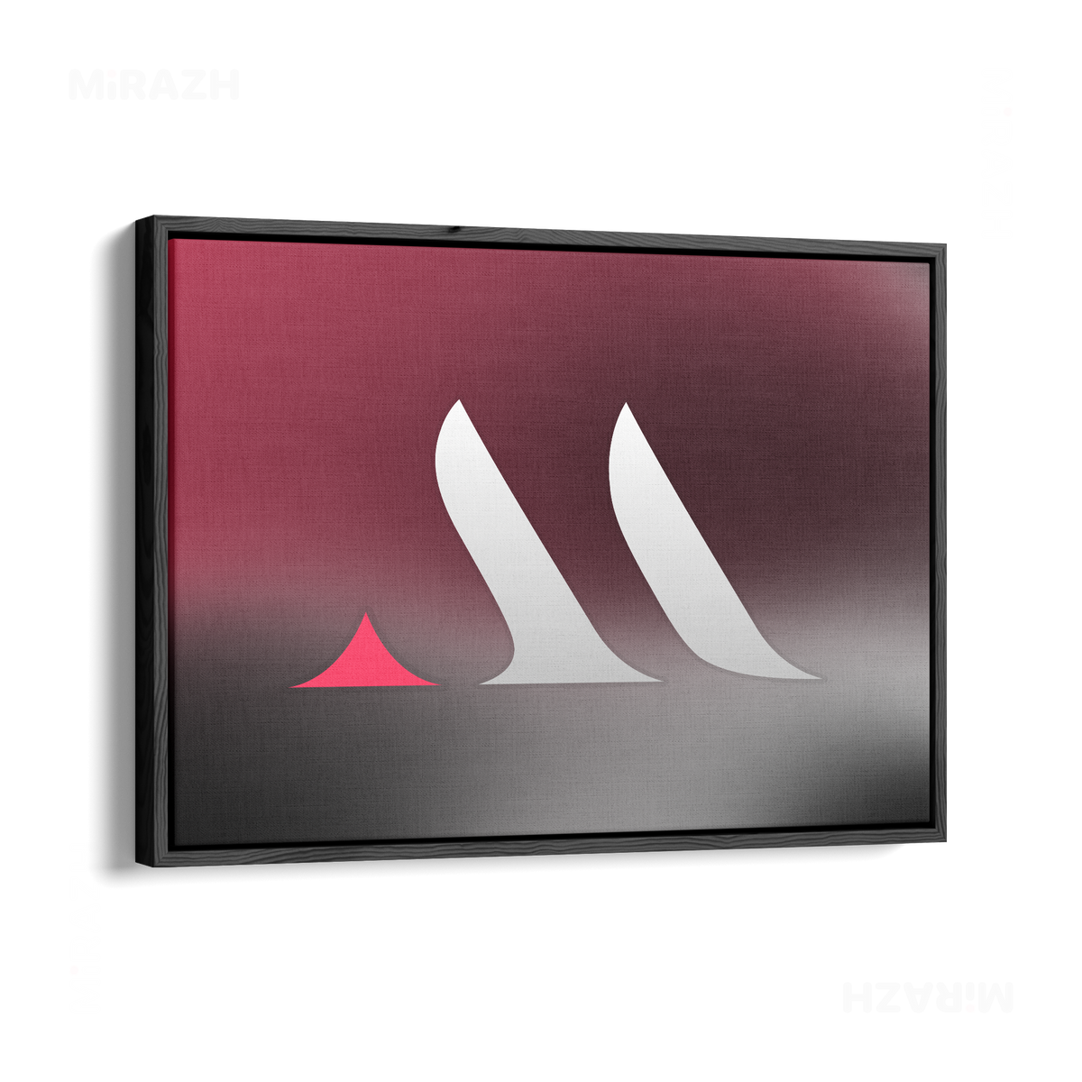 MiRAZHMark Framed Canvas 03 Black Wood