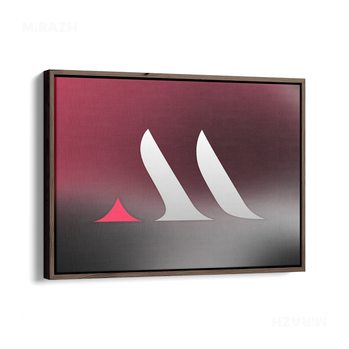 MiRAZHMark Framed Canvas 03 Dark Wood