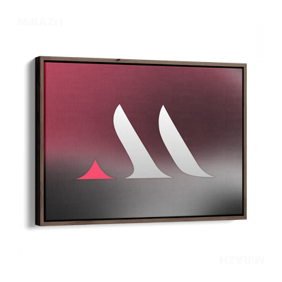MiRAZHMark Framed Canvas 03 Dark Wood