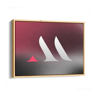 MiRAZHMark Framed Canvas 03 Natural Wood