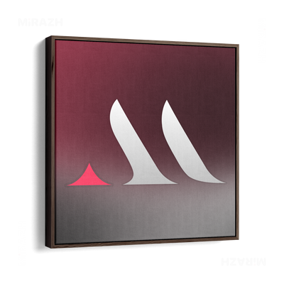 MiRAZHMark Framed Canvas 04 Dark Wood