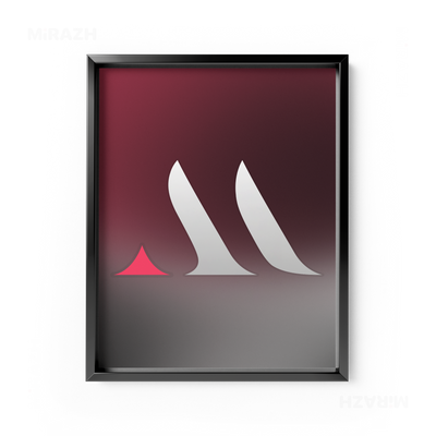 MiRAZHMark Framed Poster 01 Black Aluminum