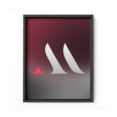 MiRAZHMark Framed Poster 01 Black Wood