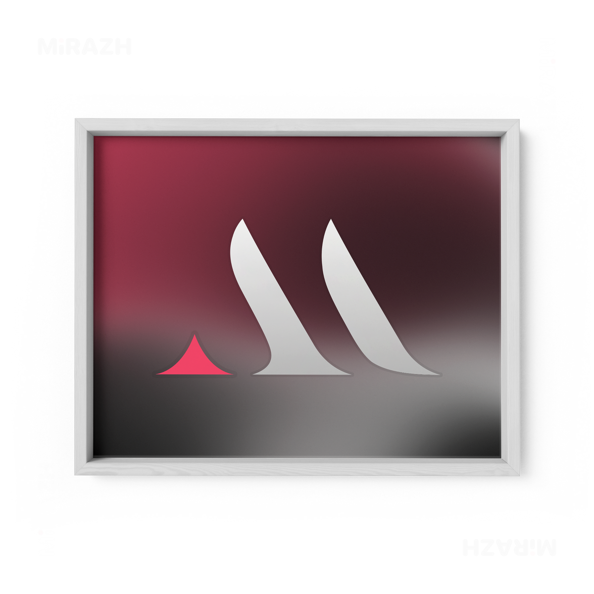 MiRAZHMark Framed Poster 03 White Wood