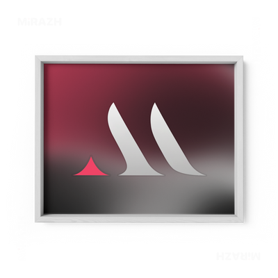 MiRAZHMark Framed Poster 03 White Wood