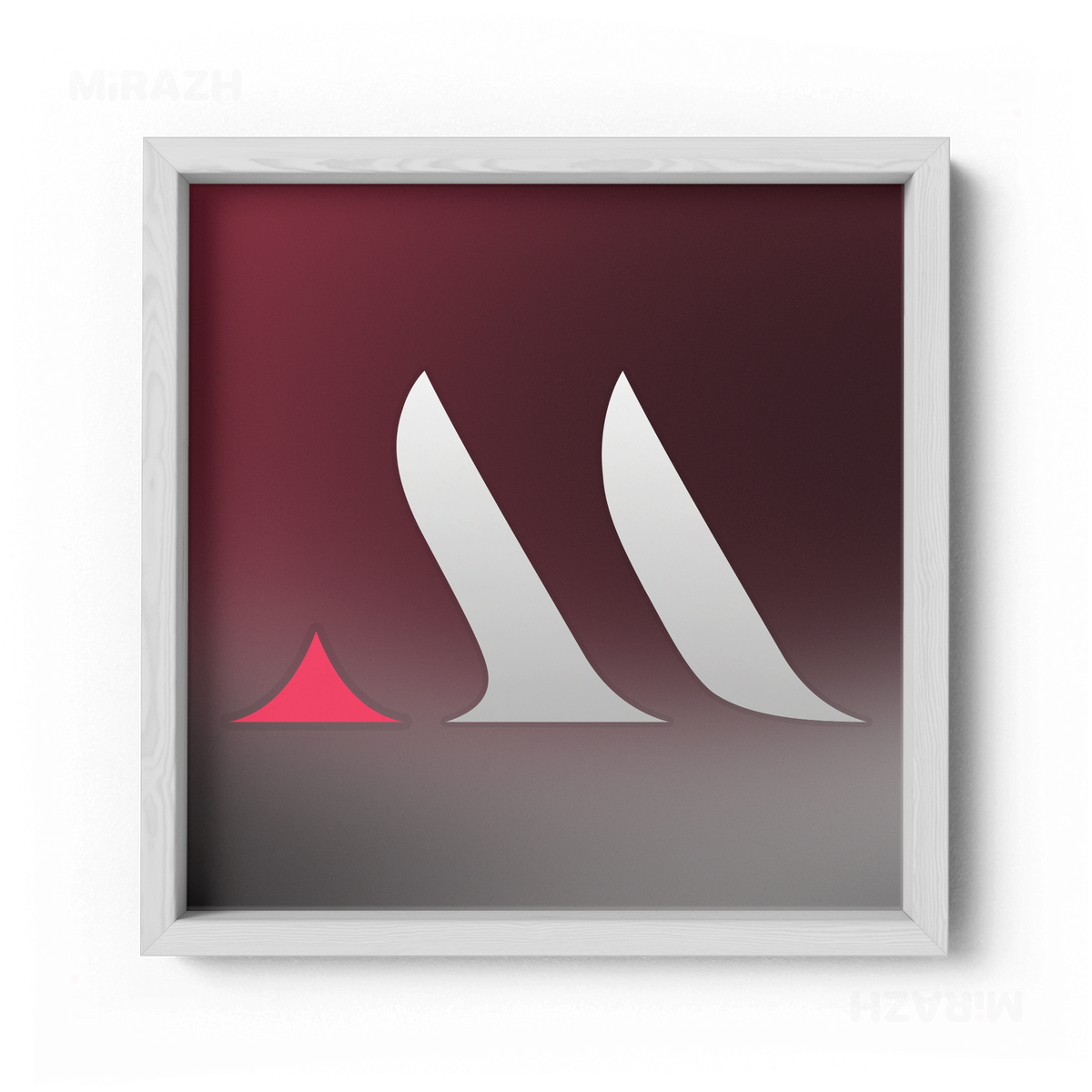 MiRAZHMark Framed Poster 04 White Wood