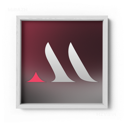 MiRAZHMark Framed Poster 04 White Wood