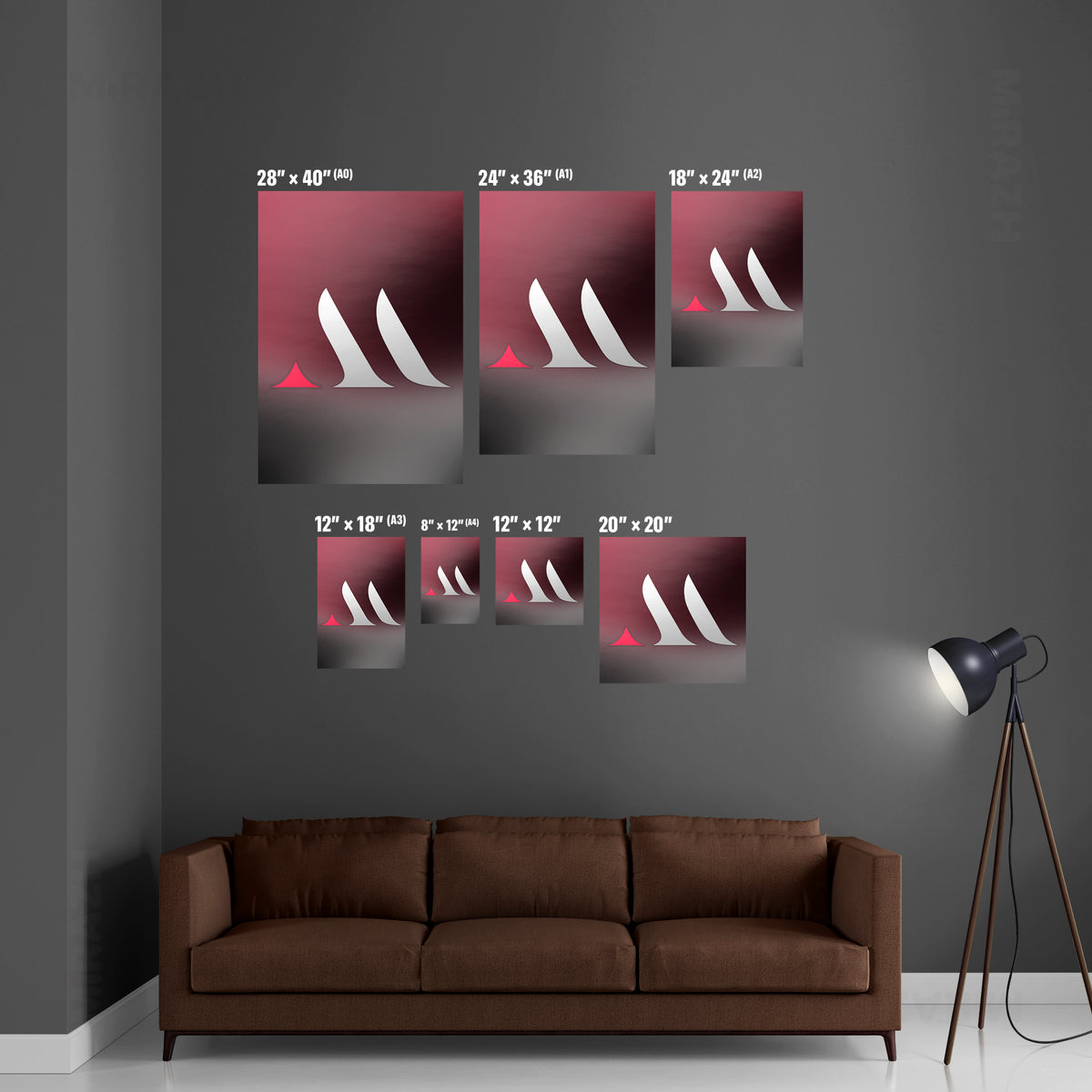 MiRAZHMark Framed Poster 05 Black Aluminum
