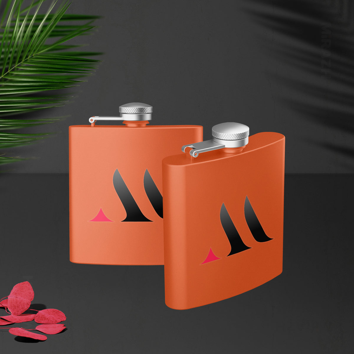 MiRAZHMark Hip Flasks 02 Orange
