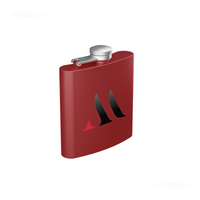 MiRAZHMark Hip Flasks 03 Red