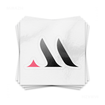 MiRAZHMark Kiss Cut Sticker 01 White