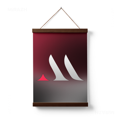MiRAZHMark Magnetic Hanger Poster 01 Dark Wood