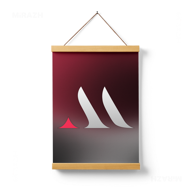 MiRAZHMark Magnetic Hanger Poster 01 Natural Wood