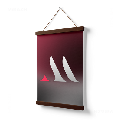 MiRAZHMark Magnetic Hanger Poster 03 Dark Wood