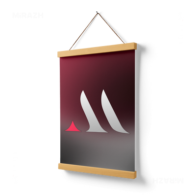 MiRAZHMark Magnetic Hanger Poster 03 Natural Wood