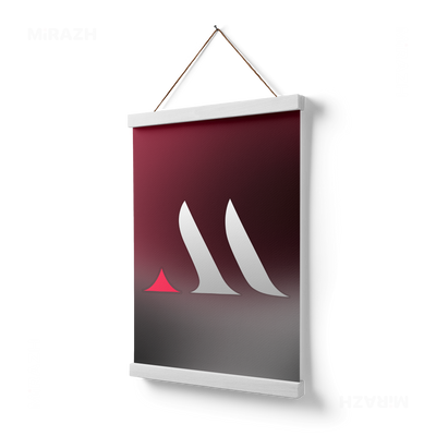 MiRAZHMark Magnetic Hanger Poster 03 White Wood