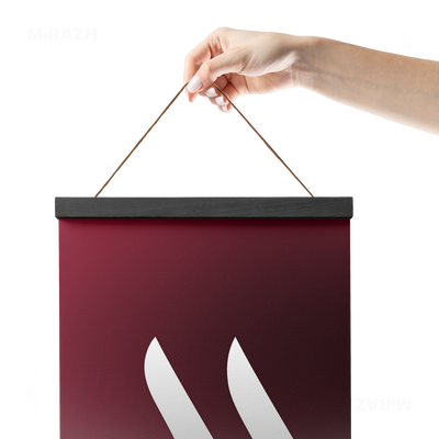 MiRAZHMark Magnetic Hanger Poster 05 Black Wood