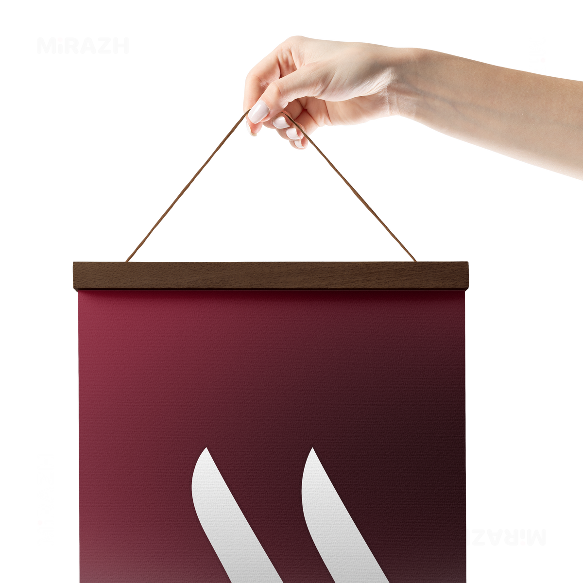 MiRAZHMark Magnetic Hanger Poster 05 Dark Wood