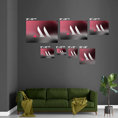 MiRAZHMark Magnetic Hanger Poster 07 Black Wood