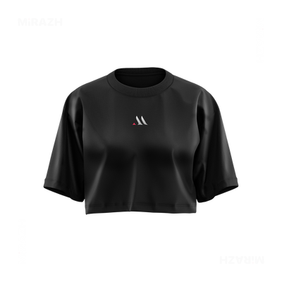 MiRAZHMark Over Sized Crop Top 01 Black
