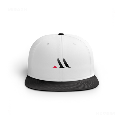 MiRAZHMark Snapback Caps 01 White Black DTF