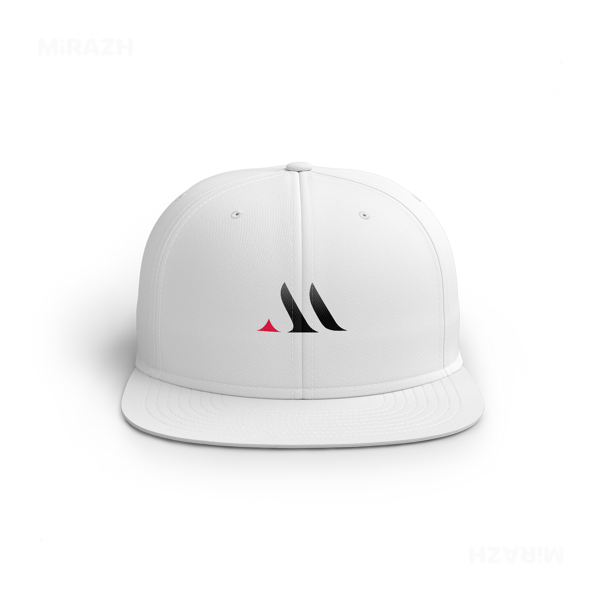 MiRAZHMark Snapback Caps 01 White DTF