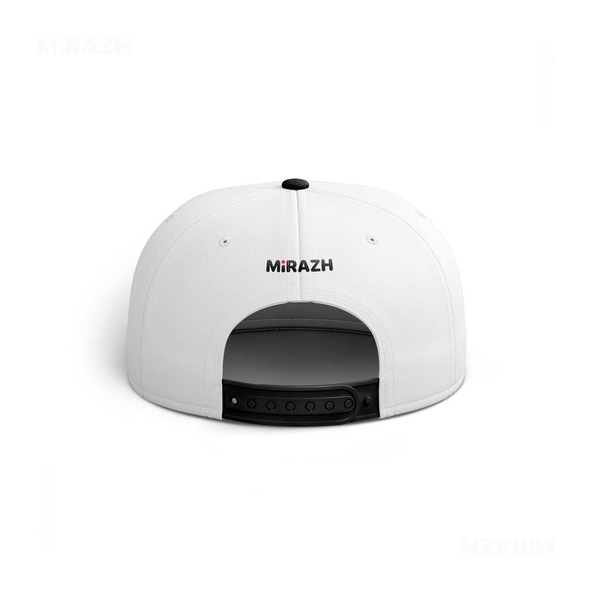 MiRAZHMark Snapback Caps 05 White Black DTF