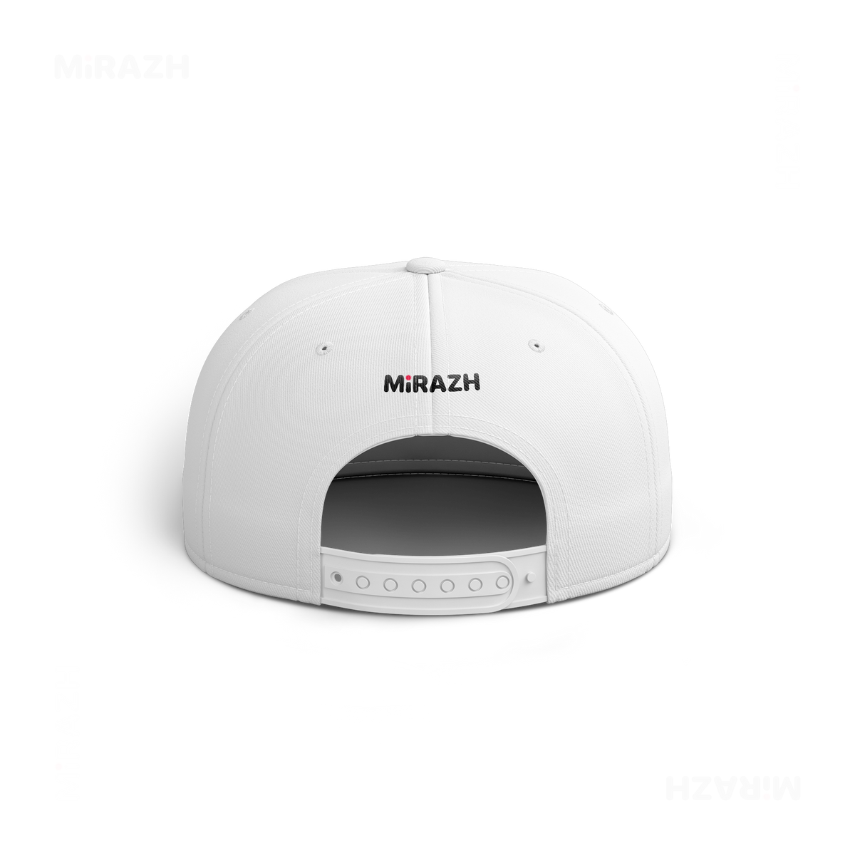 MiRAZHMark Snapback Caps 05 White DTF