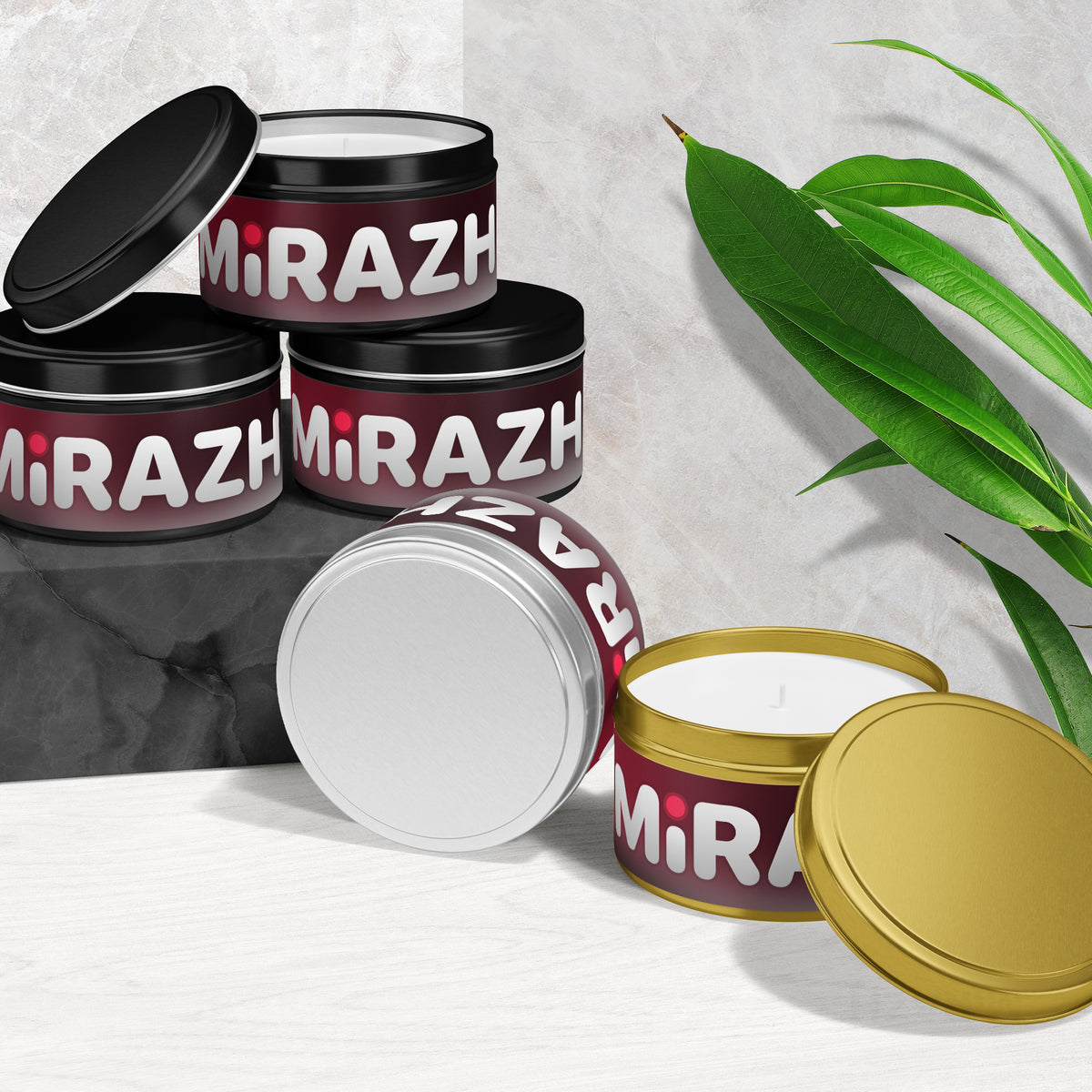 MiRAZHMark Tin Candle 02 Black