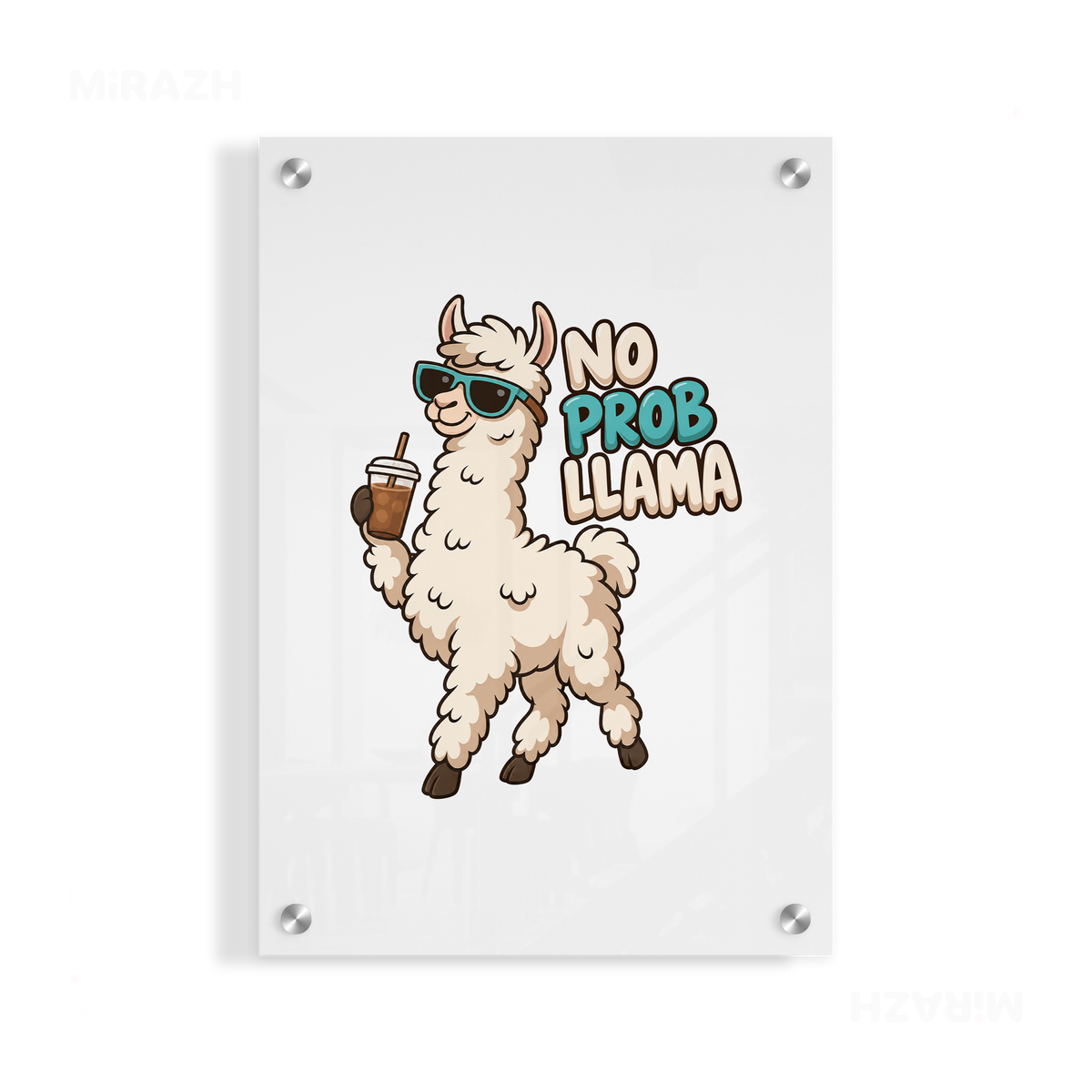 NoProbLlama Acrylic Print 01