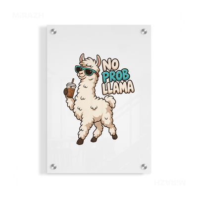 NoProbLlama Acrylic Print 01