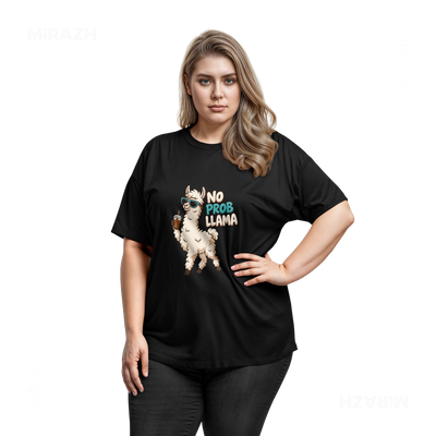NoProbLlama Adult T Shirt 03 Black