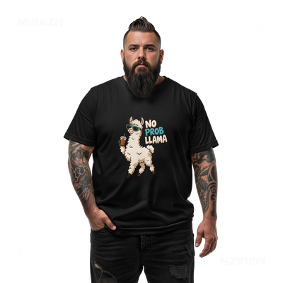 NoProbLlama Adult T Shirt 05 Black