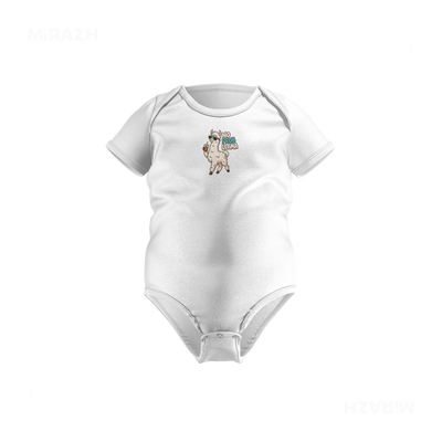 NoProbLlama Baby Onesies 01 White