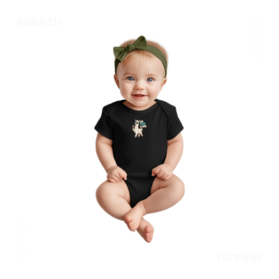NoProbLlama Baby Onesies 02 Black