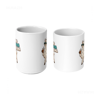 NoProbLlama Ceramic Mug 09 White
