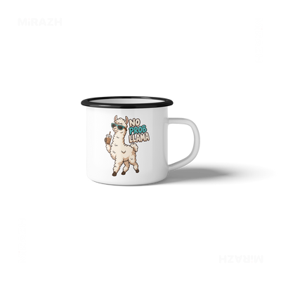 NoProbLlama Enamel Camping Mug 04