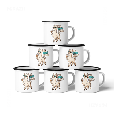 NoProbLlama Enamel Camping Mug 06