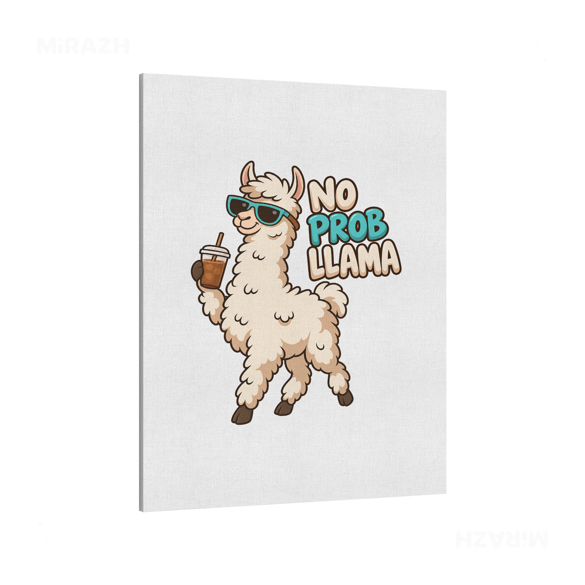 NoProbLlama Frameless Canvas 01