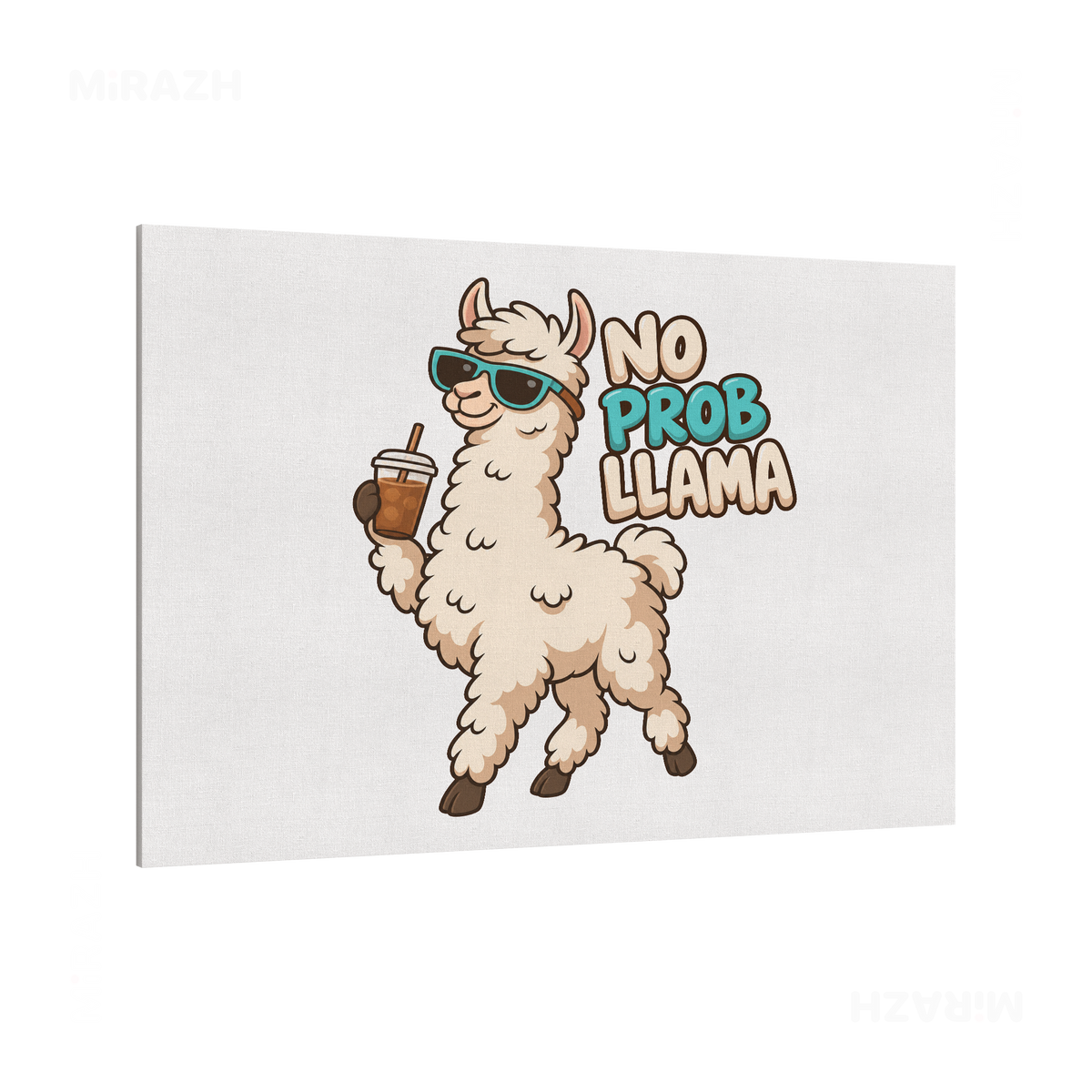 NoProbLlama Frameless Canvas 03