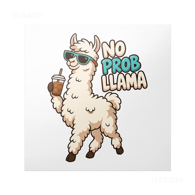 NoProbLlama Frameless Poster 04 Matte