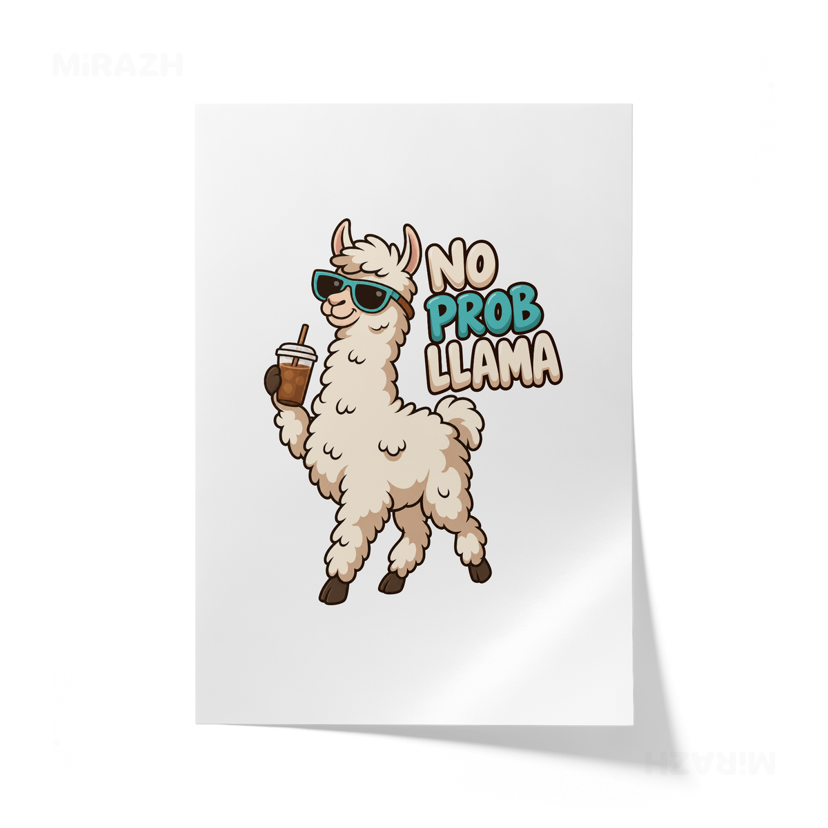 NoProbLlama Giclee Print 01
