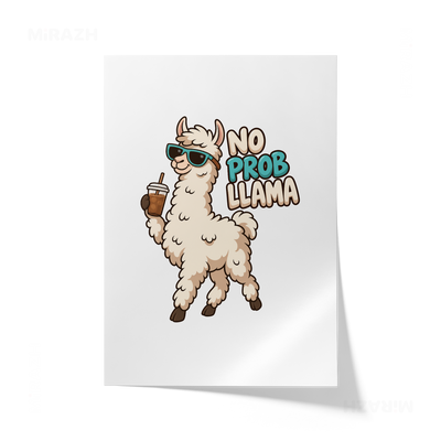 NoProbLlama Giclee Print 01