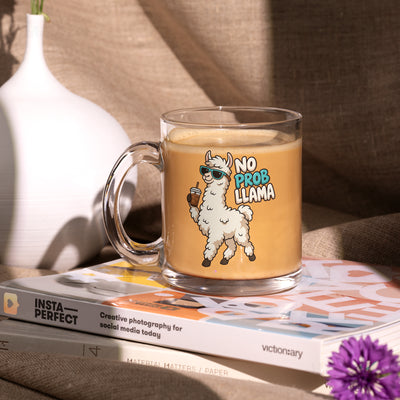 NoProbLlama Glass Mug 02
