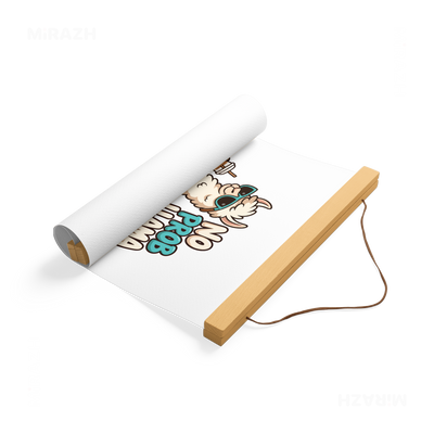 NoProbLlama Magnetic Hanger Poster 04 Natural Wood