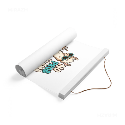 NoProbLlama Magnetic Hanger Poster 04 White Wood